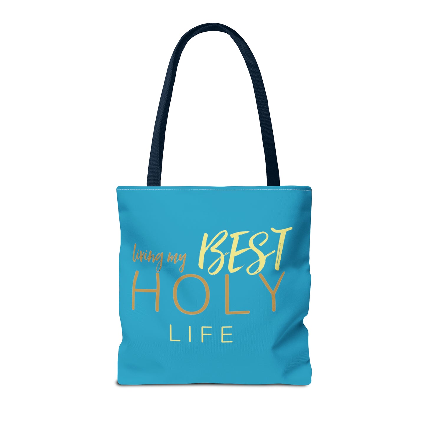 Collection A: “HOLYlife” Blue Tote Bag