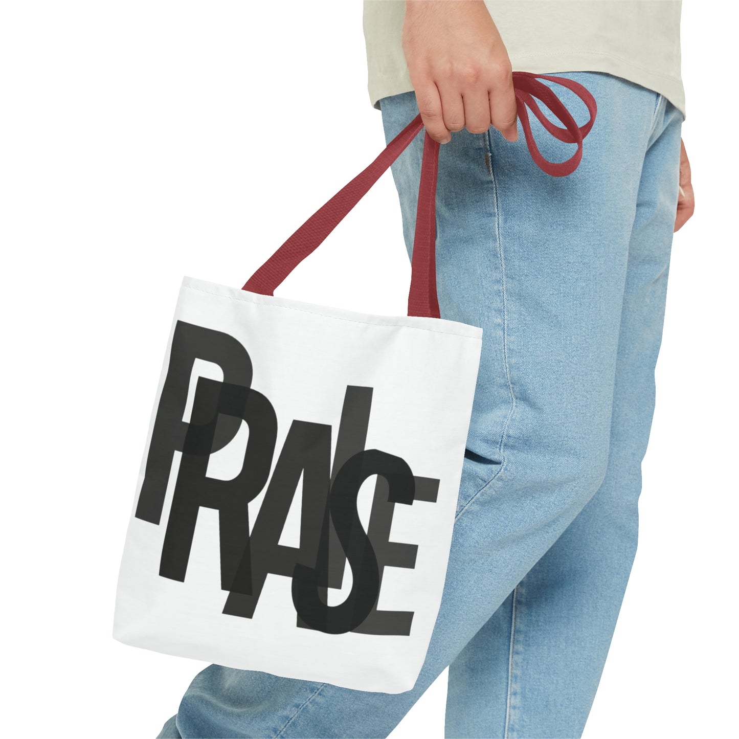 Collection B: “Garment of PRAISE” White & Black Tote