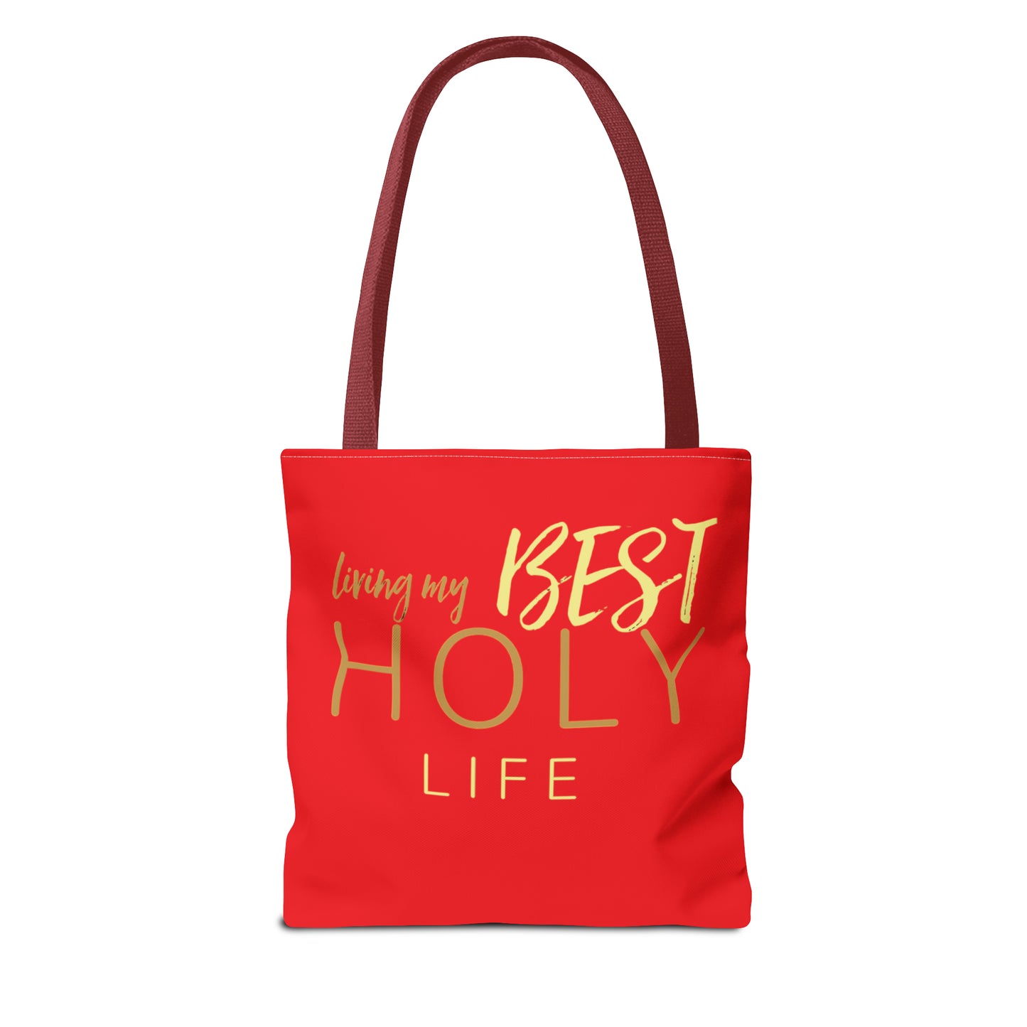 Collection A: “HOLYlife” Red Tote Bag