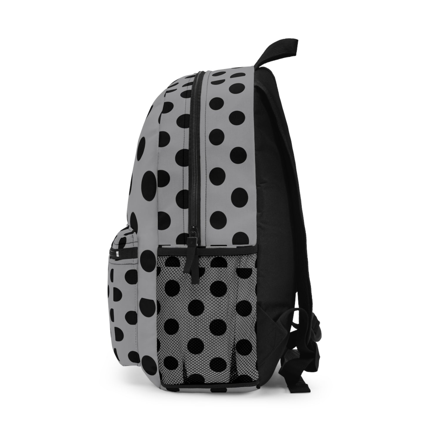 Mss Mia Grey W/Black Polka Backpack