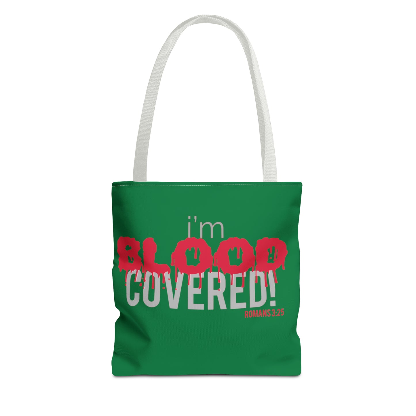 Collection B: “BLOOD Covered” Green Tote Bag