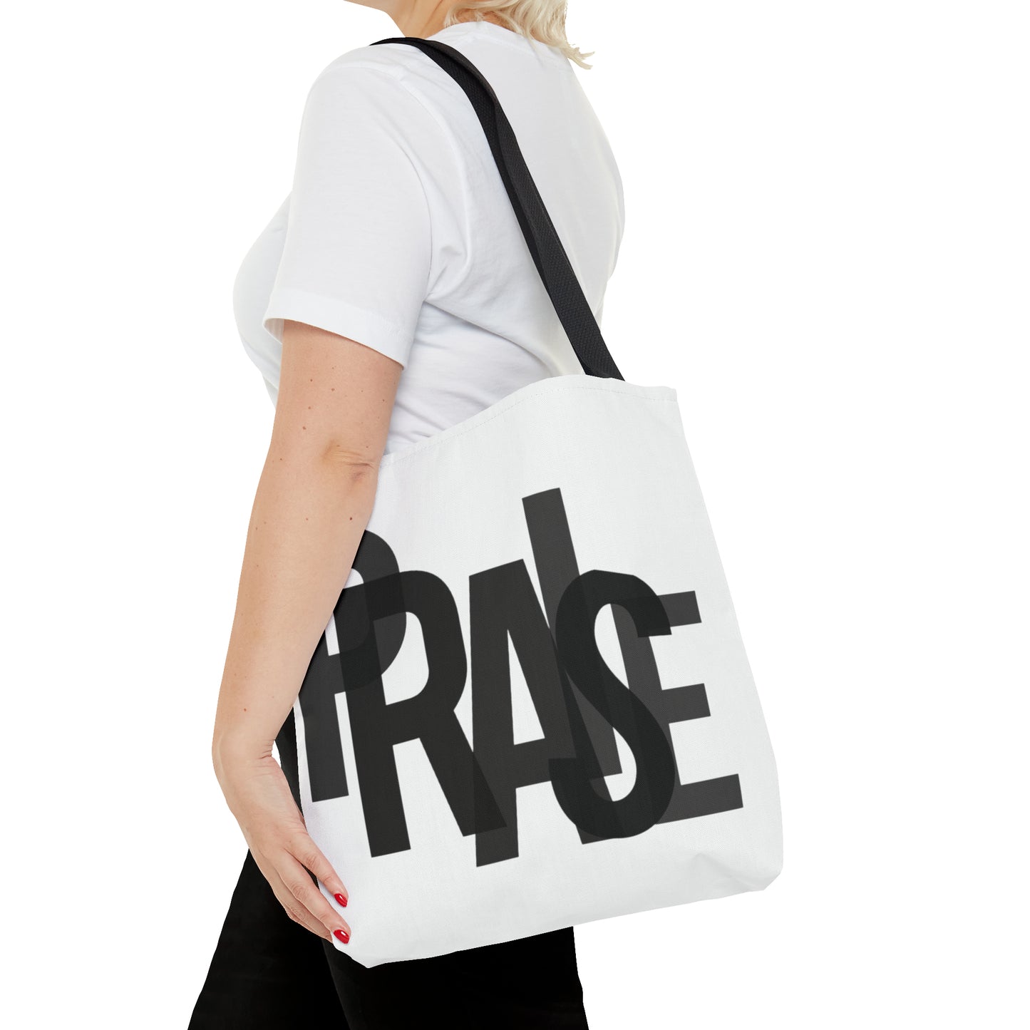 Collection B: “Garment of PRAISE” White & Black Tote