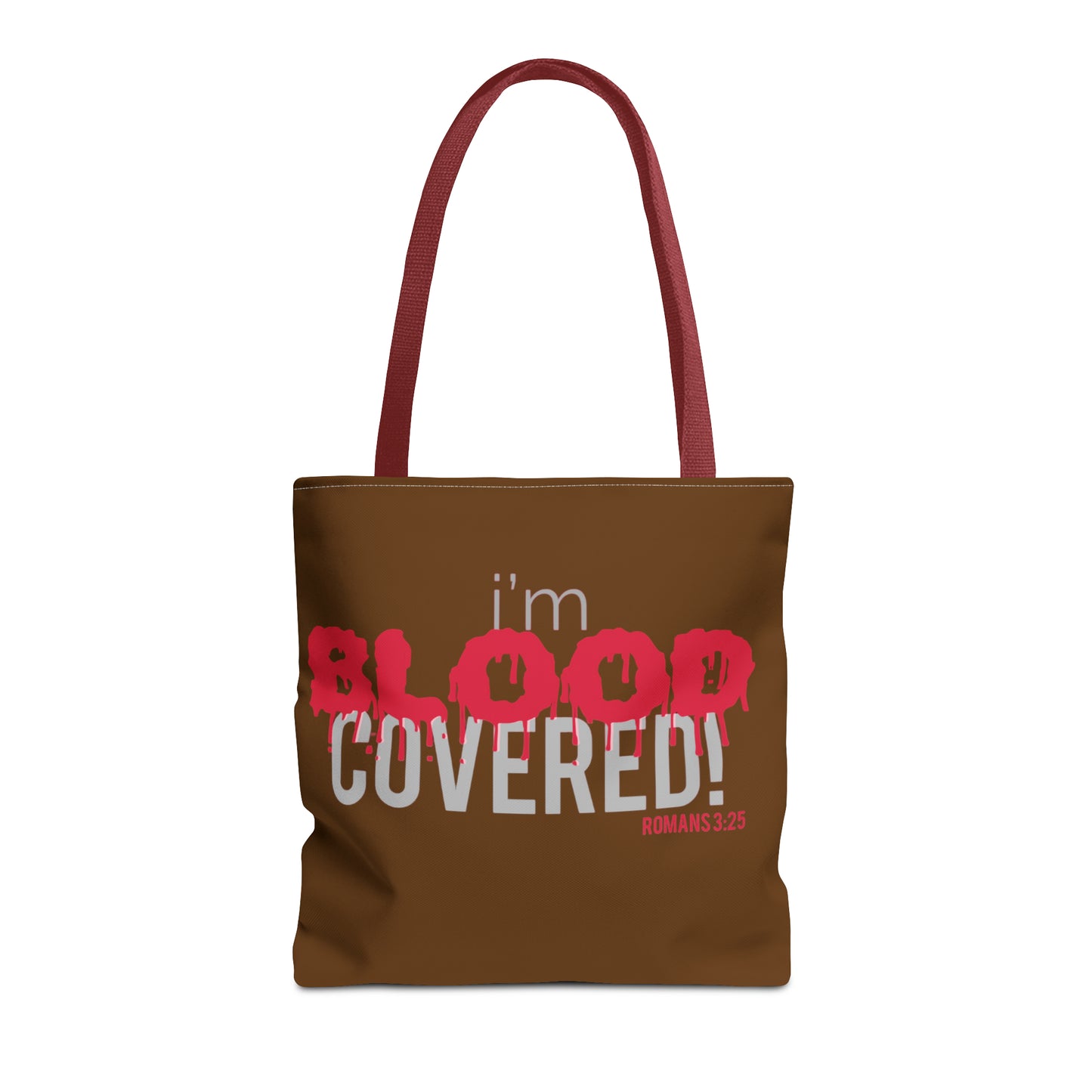 Collection B: “BLOOD Covered” Brown Tote Bag