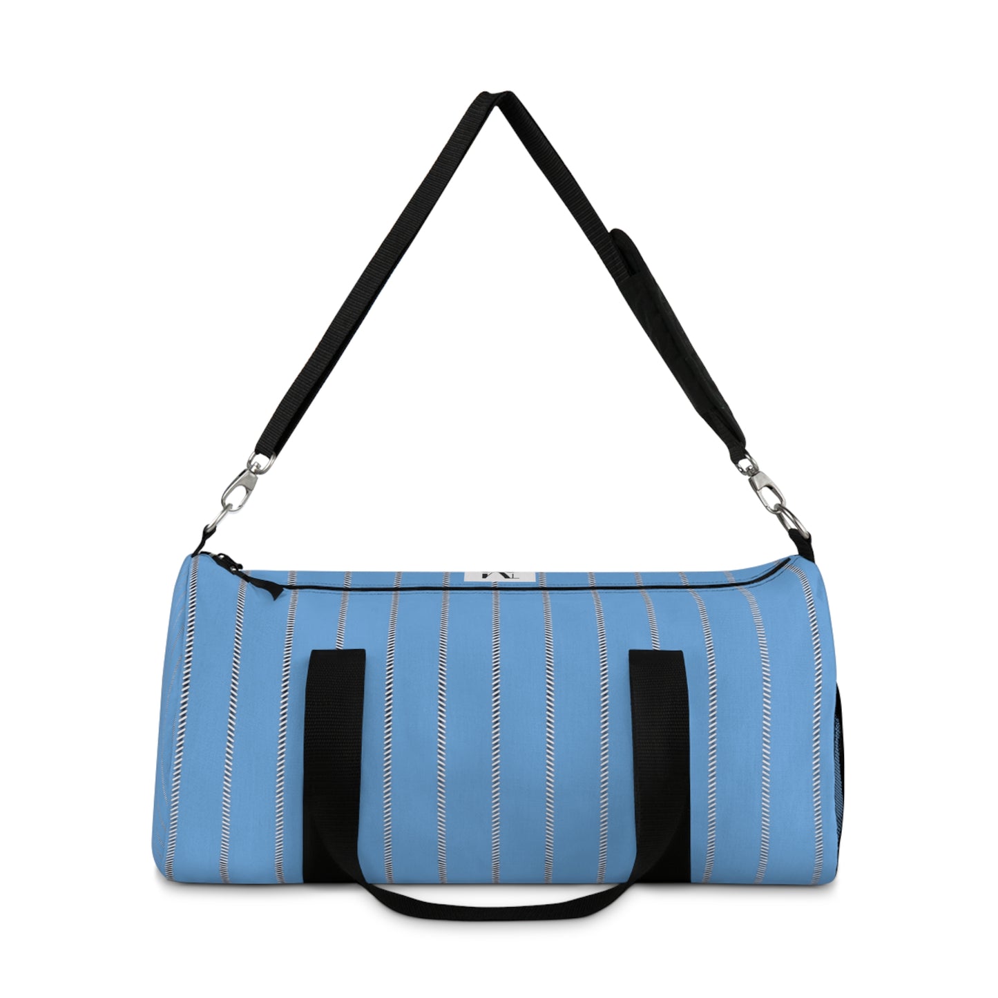 Mss Mia Light Blue  W Stripes Duffel Bag