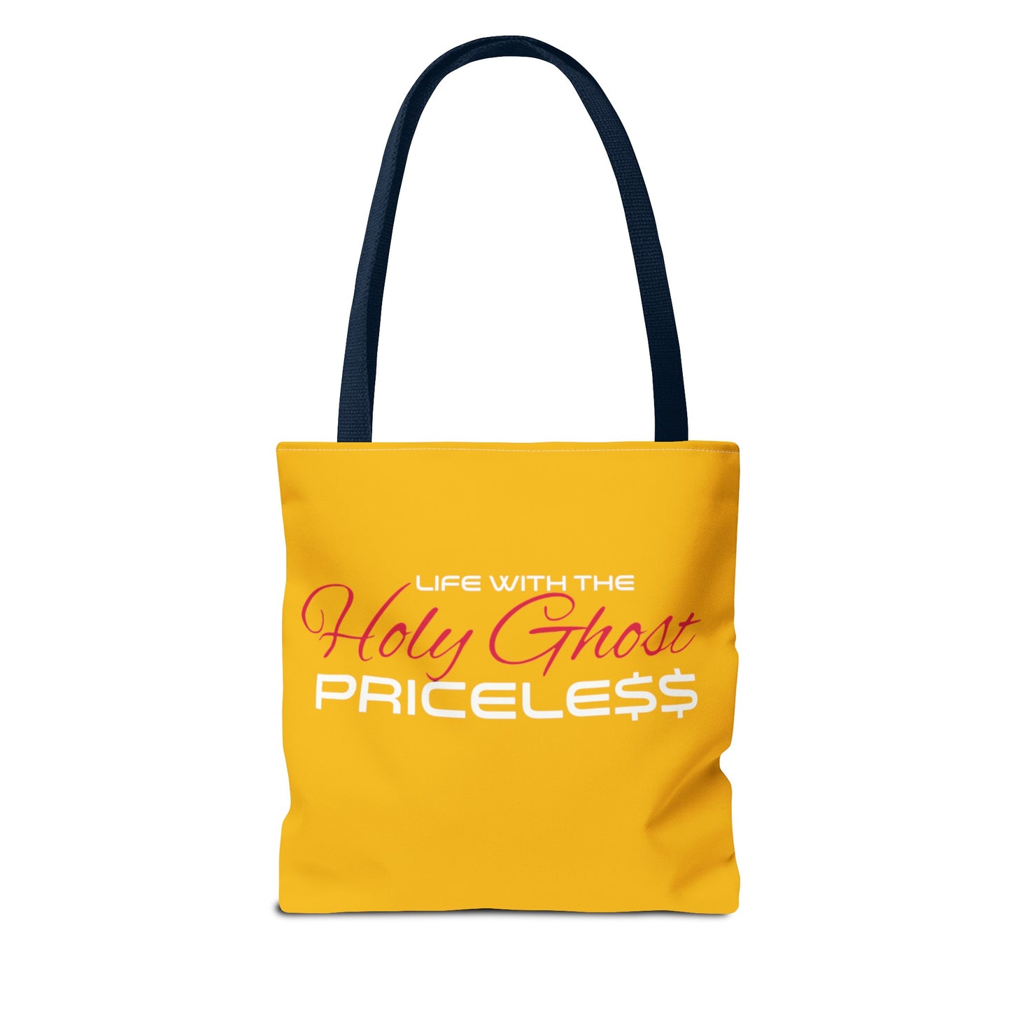 Collection A “Holy Ghost PRICELESS “ Yellow Tote Bag