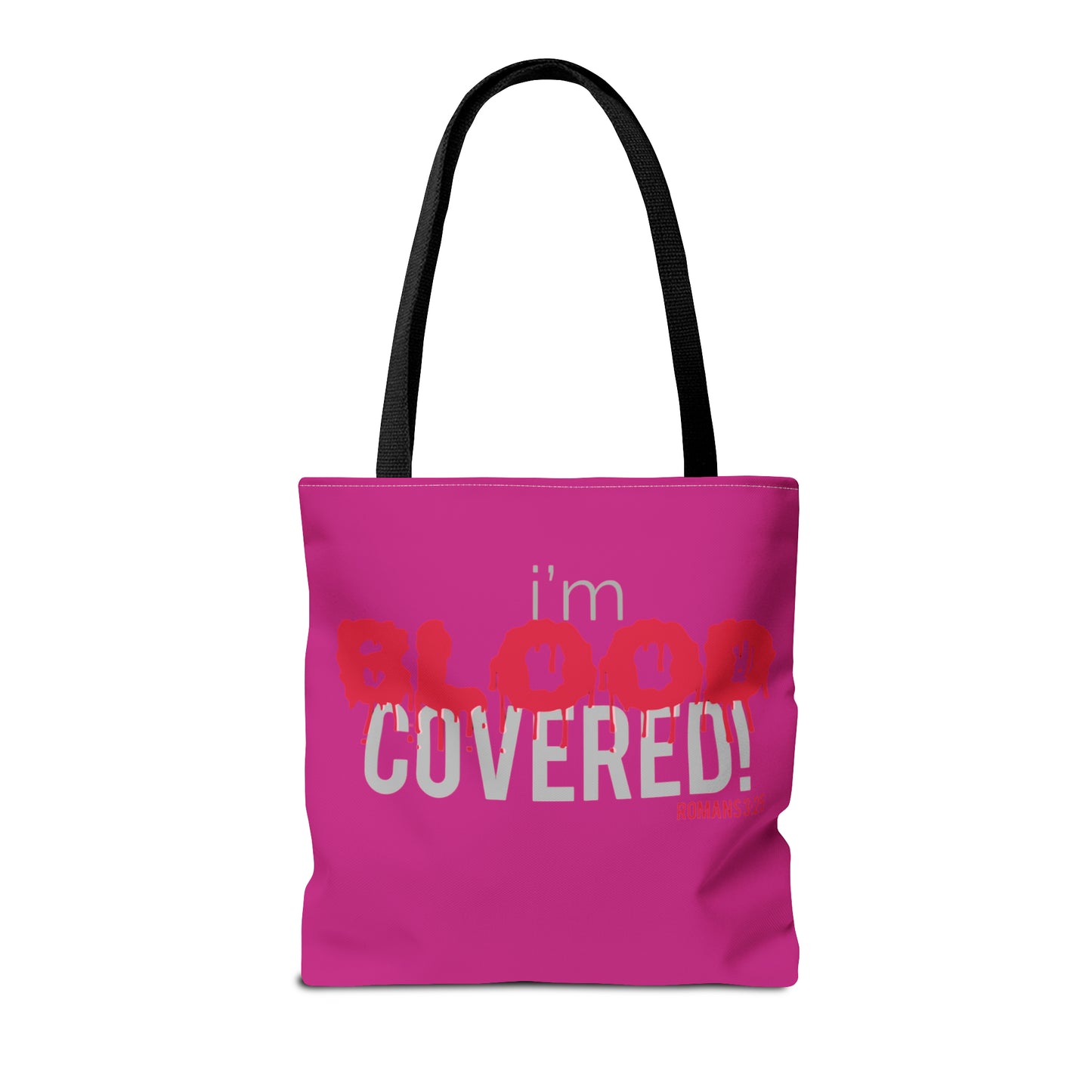 Collection B: “BLOOD Covered” Pink Tote Bag