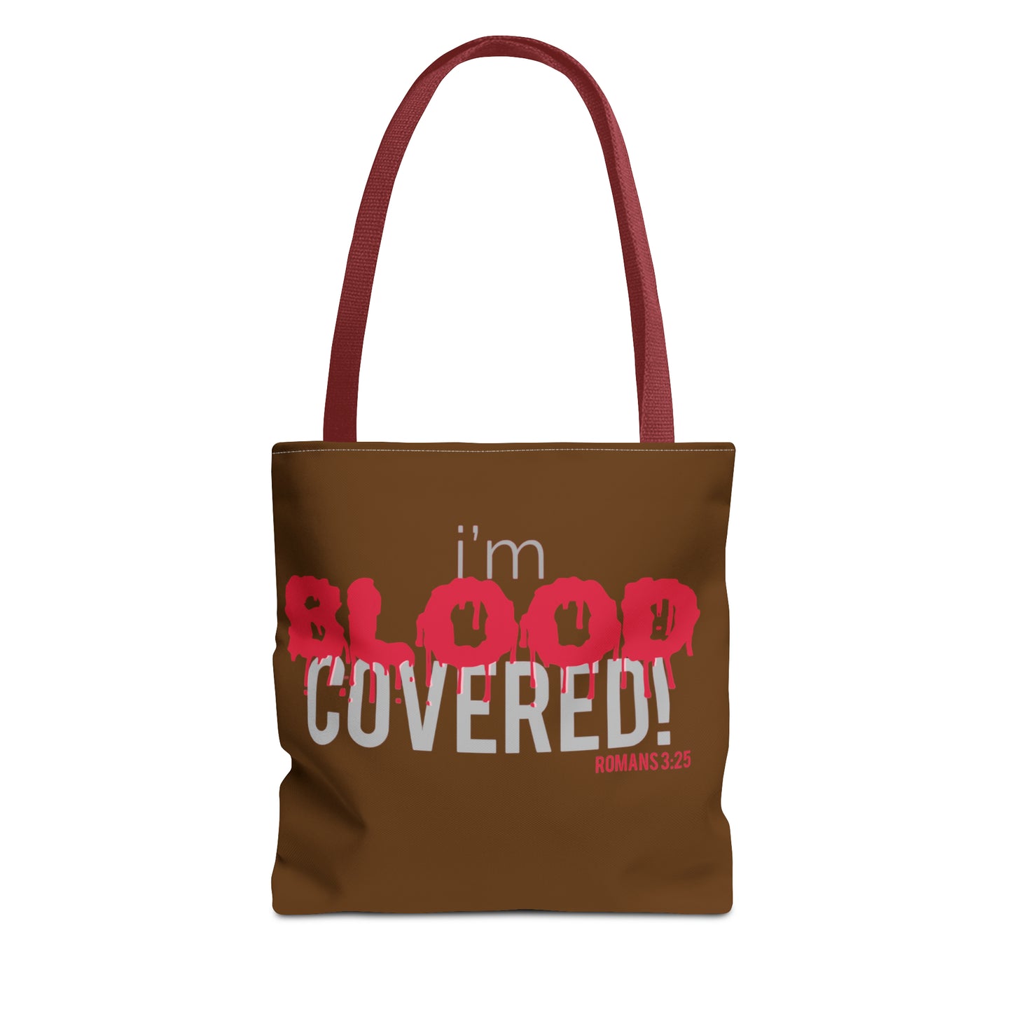 Collection B: “BLOOD Covered” Brown Tote Bag