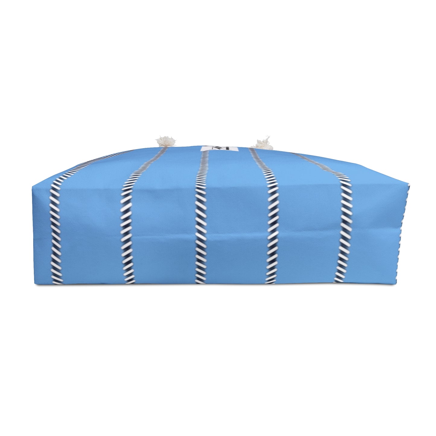 Mss Mia Light Blue Pinstripe Weekender