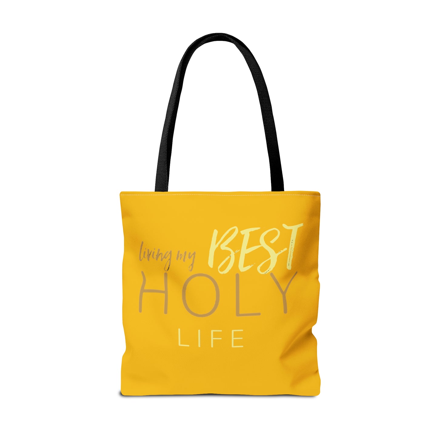 Collection A: “HOLYlife” Yellow Tote Bag