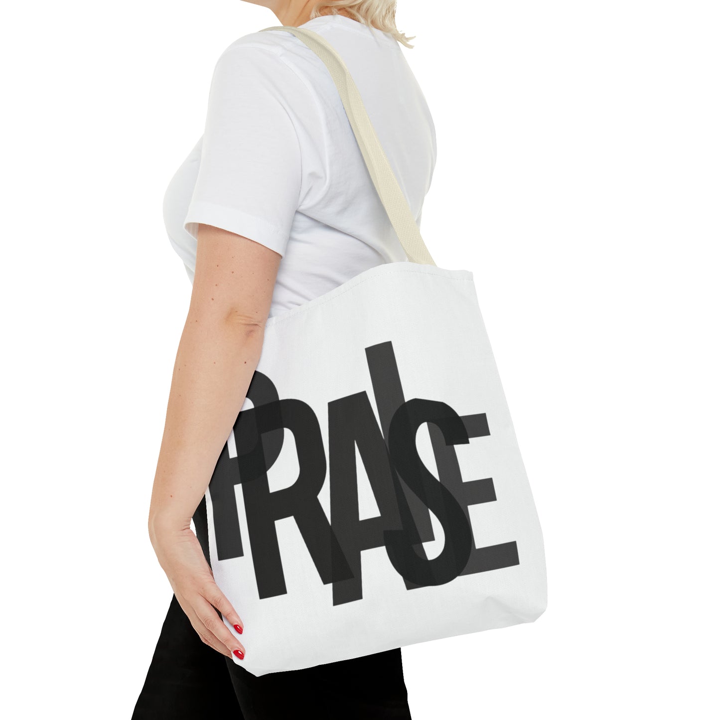 Collection B: “Garment of PRAISE” White & Black Tote