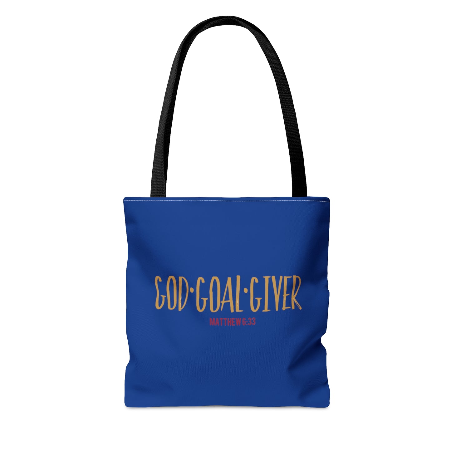 “Goal Giver” Dark Blue Tote Bag