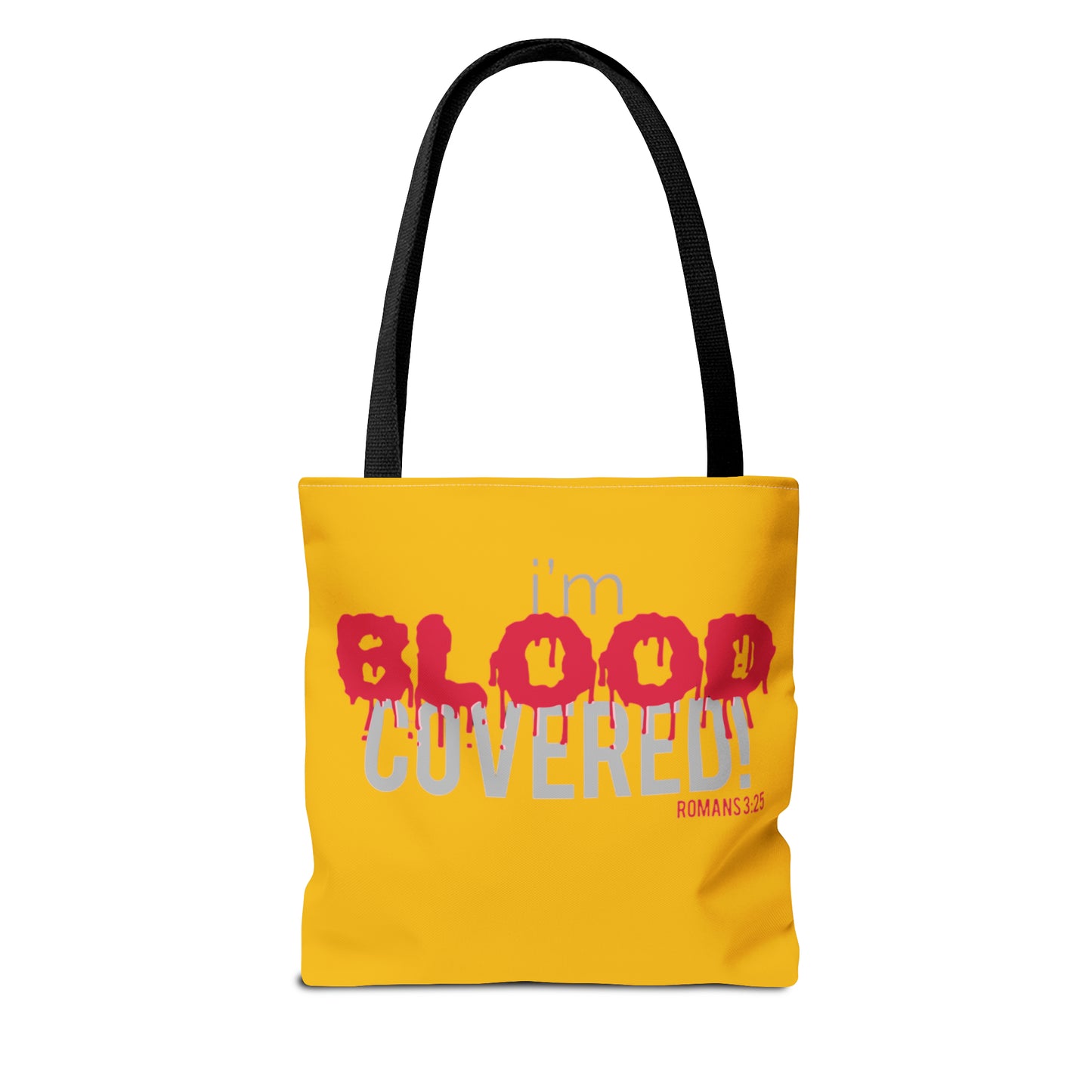 Collection B: “BLOOD Covered” Yellow Tote Bag