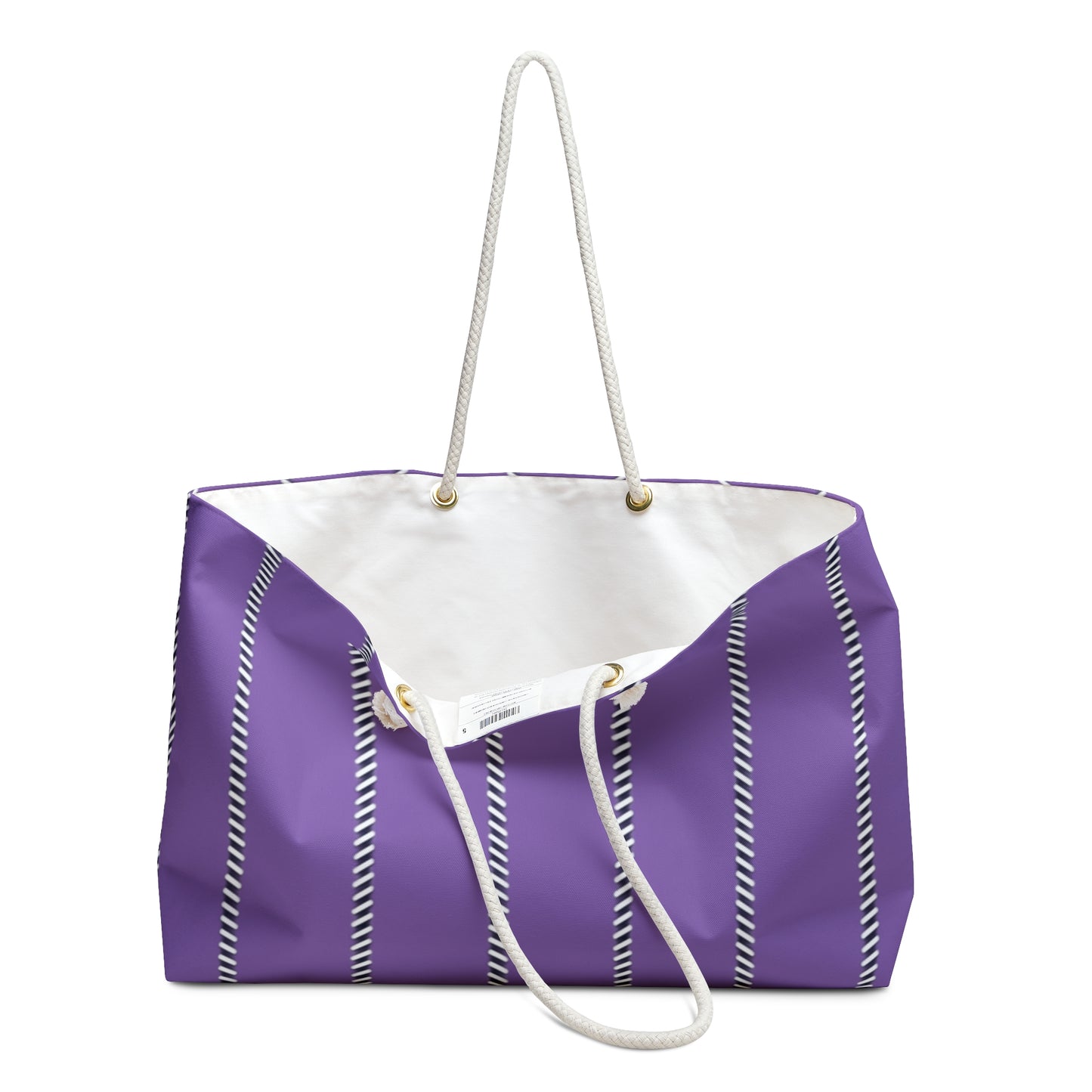 Mss Mia Purple Pinstripe Weekender
