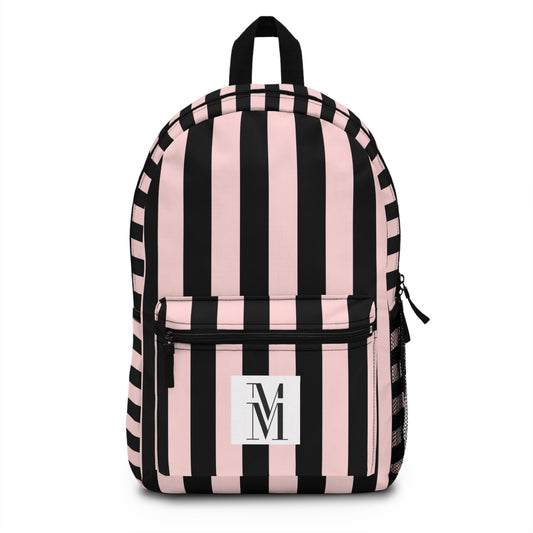 Mss Mia Pink w/Black Stripe Rugby Backpack