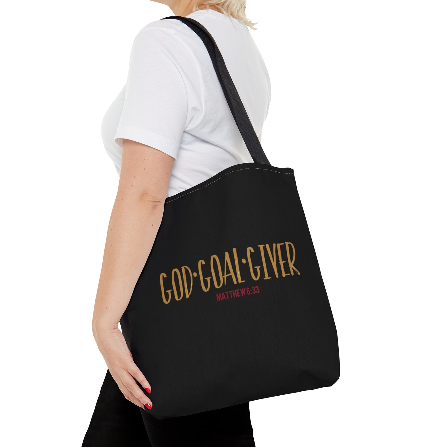 “Goal Giver” Black Tote Bag