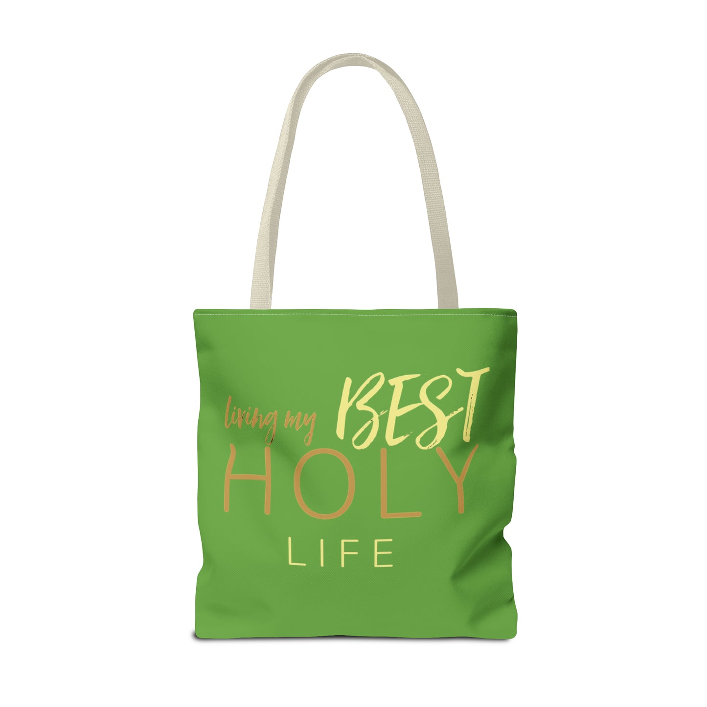 Collection A: “HOLYlife” Green Tote Bag