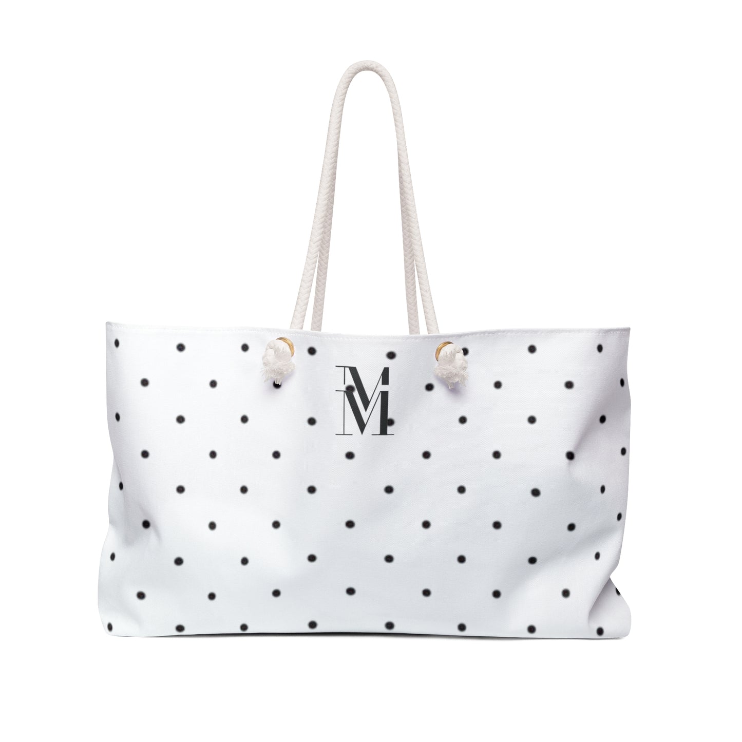 Mss Mia White Polka Dot Weekender