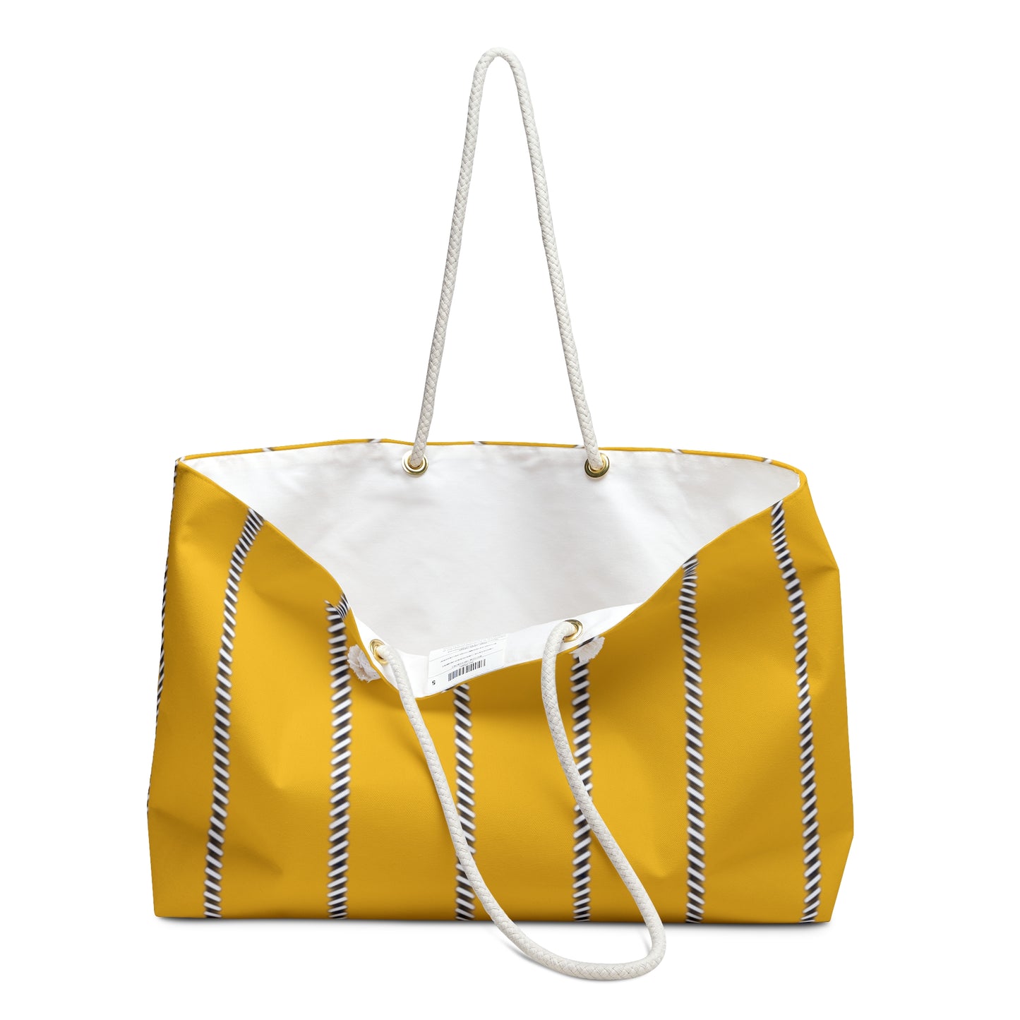 Mss Mia Yellow Pinstripe Weekender