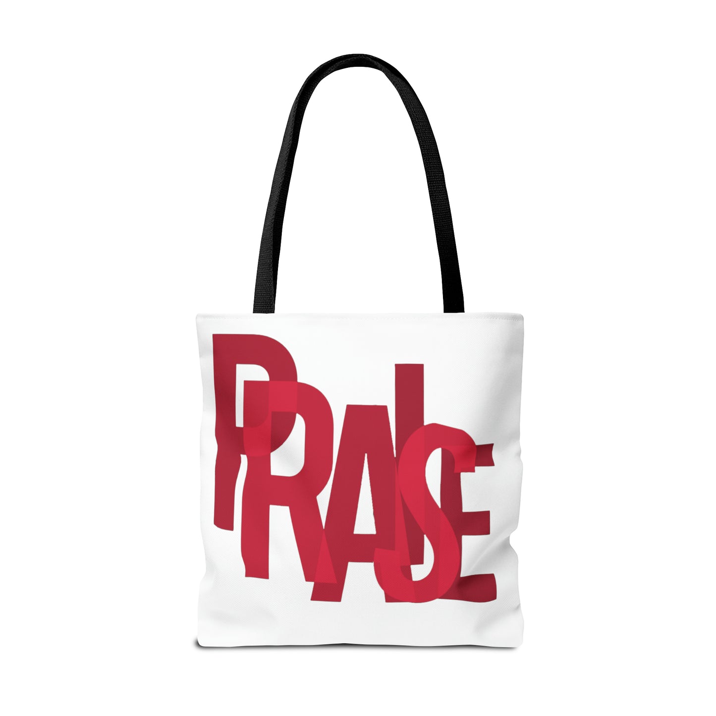 Collection B: “Garment of PRAISE” White & Red Tote Bag