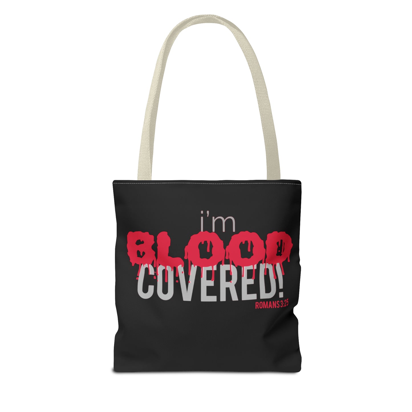 Collection B: “BLOOD Covered” Black Tote Bag