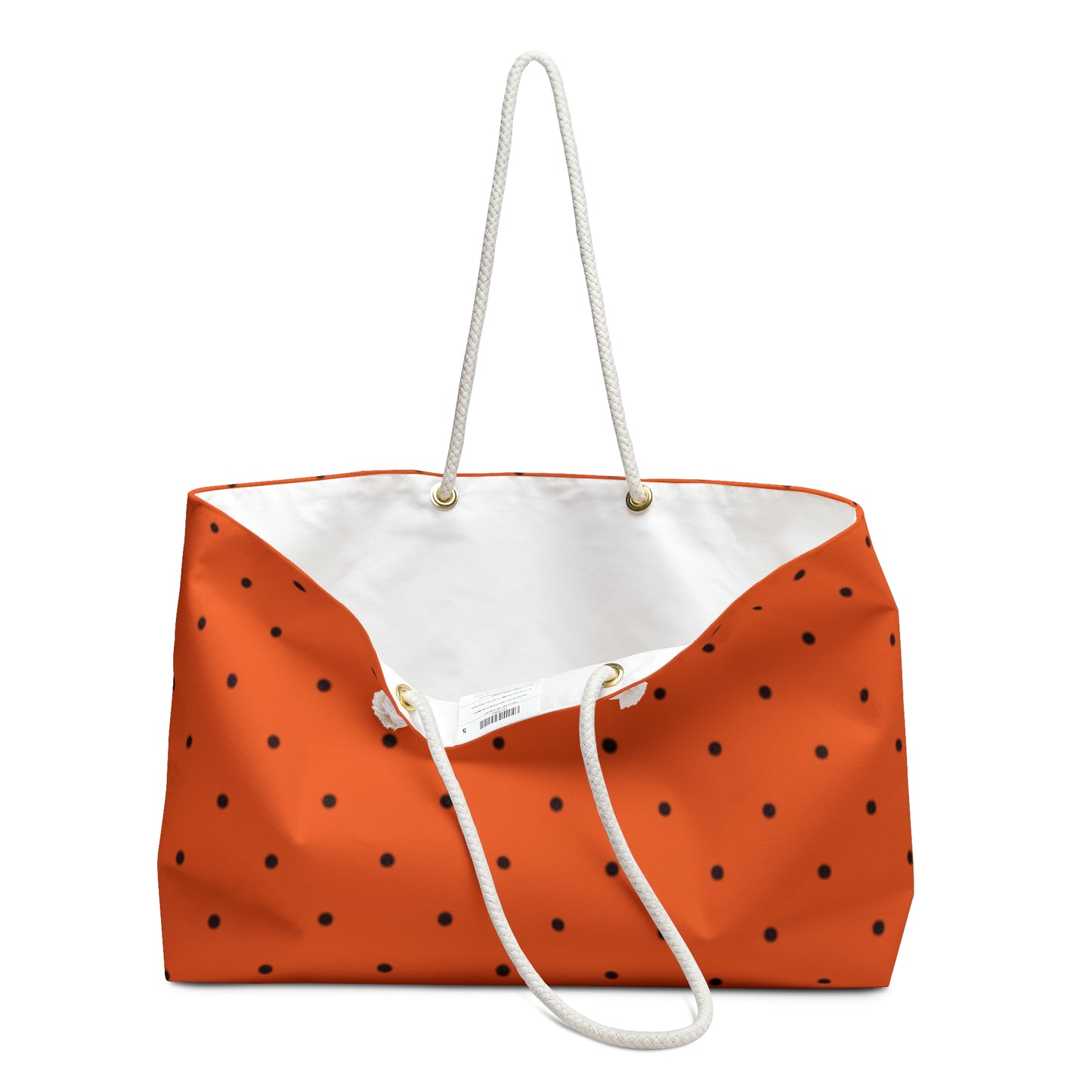 Mss Mia Orange Polka Dot Weekender