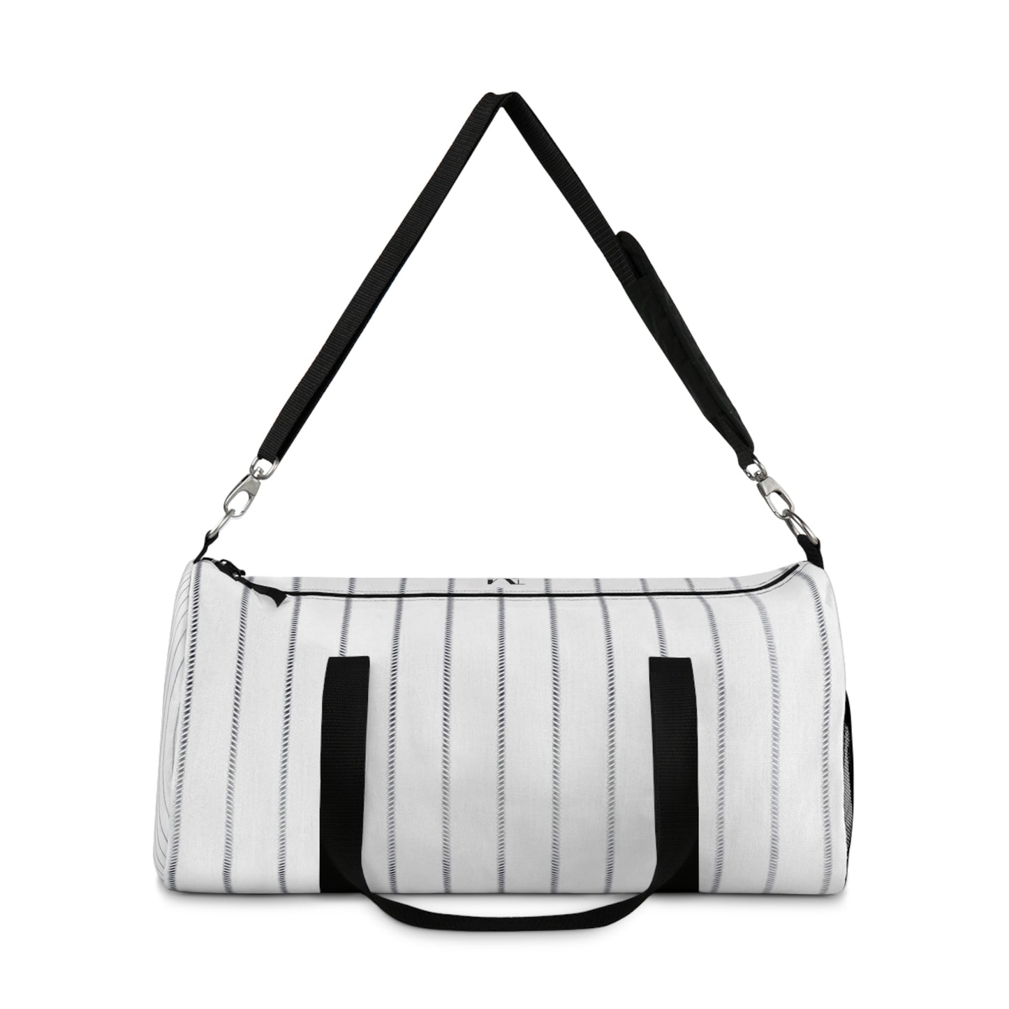 Mss Mia White W Stripes Duffel Bag