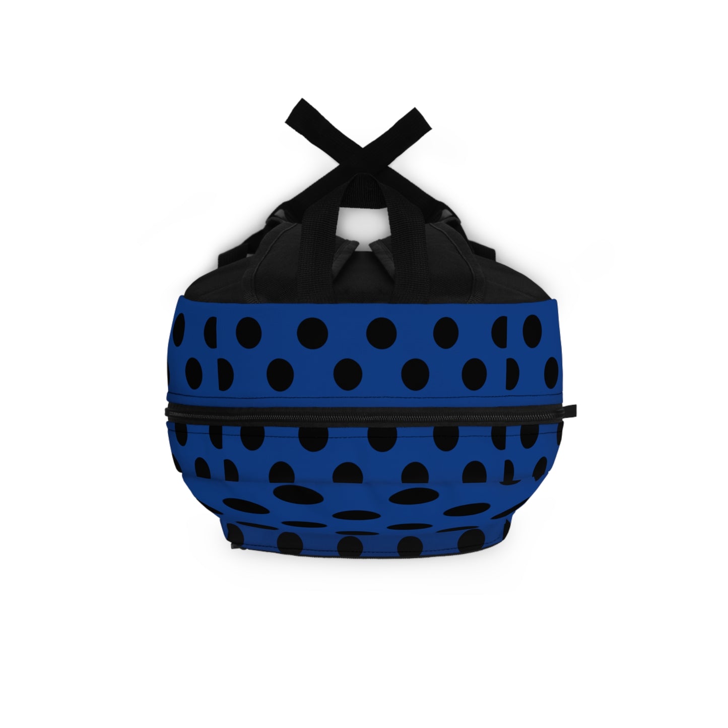 Mss Mia Dark Blue W/Black Polka Backpack