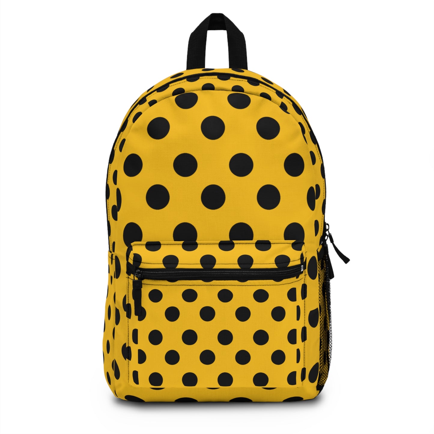 Mss Mia Yellow W/Black Polka Backpack