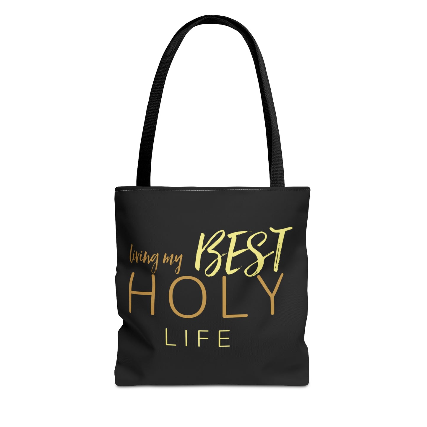 Collection A: “HOLYlife” Black Tote Bag