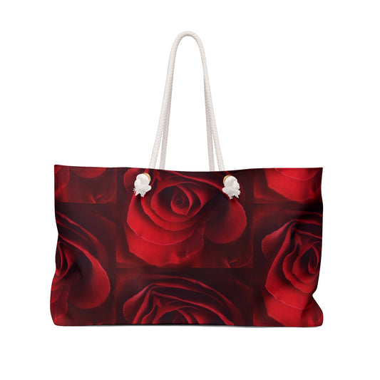 Red Rose Weekender Bag