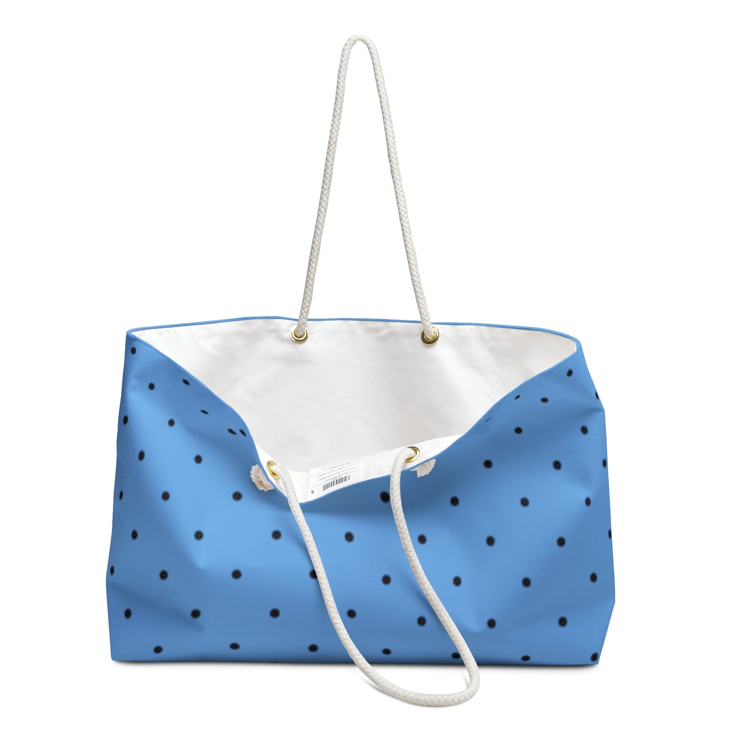 Mss Mia Light Blue Polka Dot Weekender