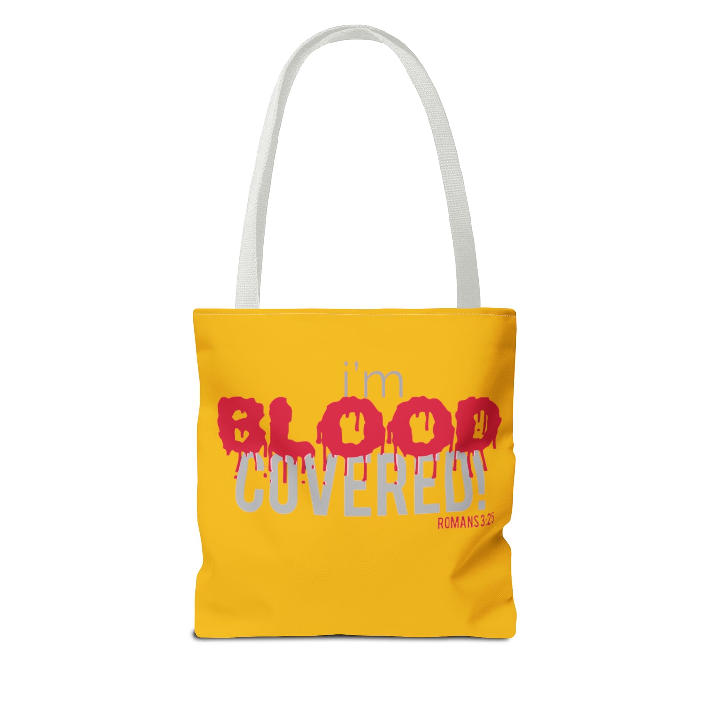 Collection B: “BLOOD Covered” Yellow Tote Bag