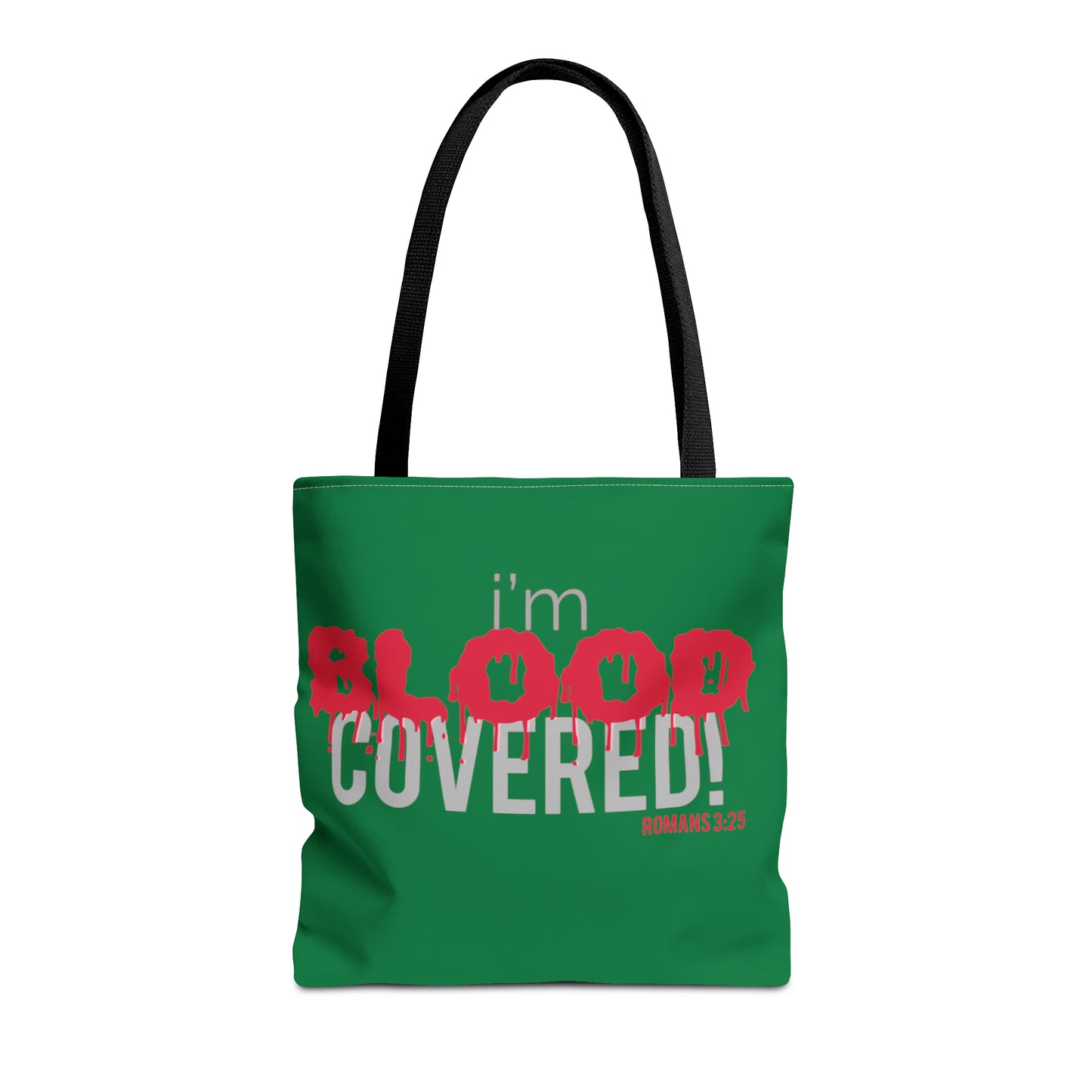 Collection B: “BLOOD Covered” Green Tote Bag