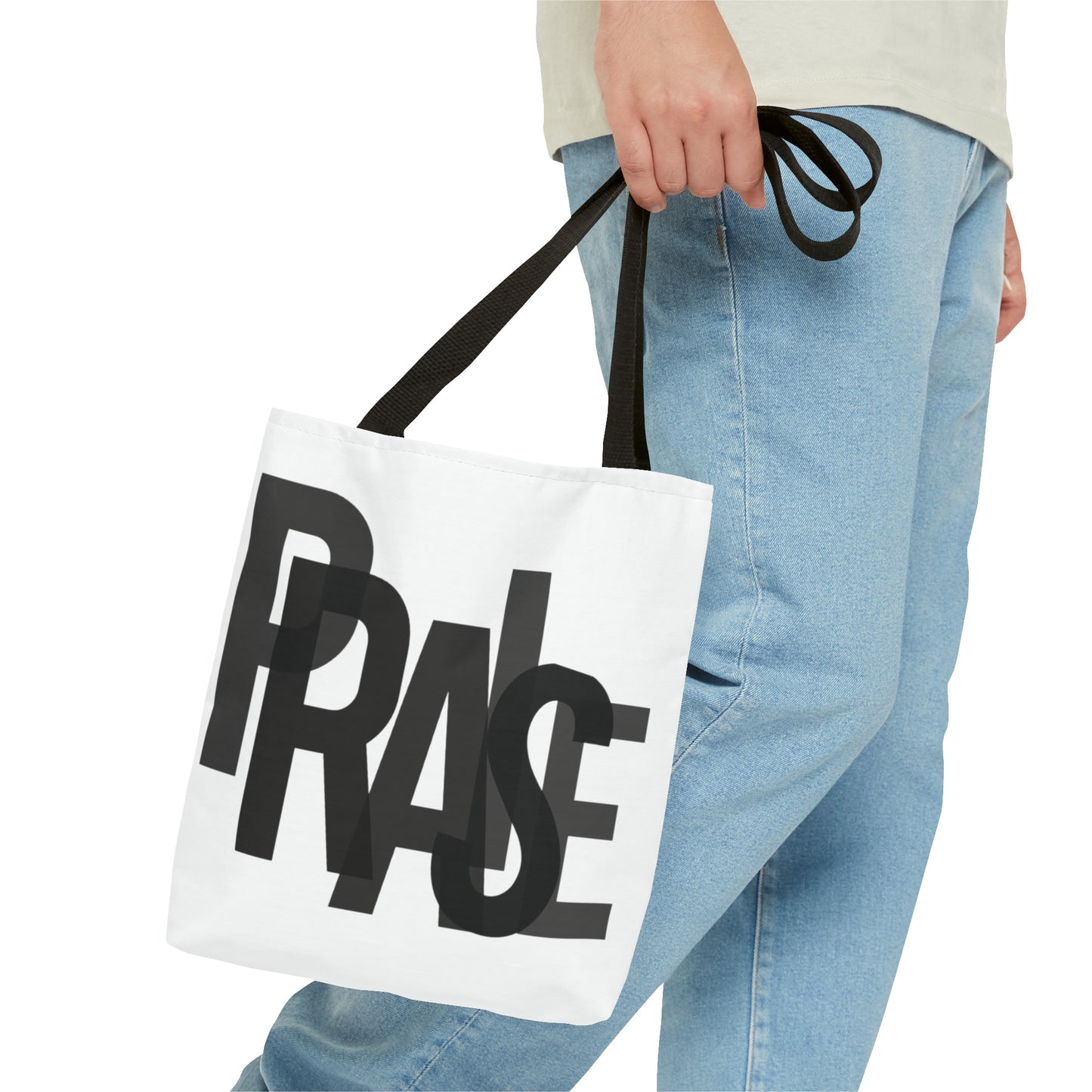 Collection B: “Garment of PRAISE” White & Black Tote