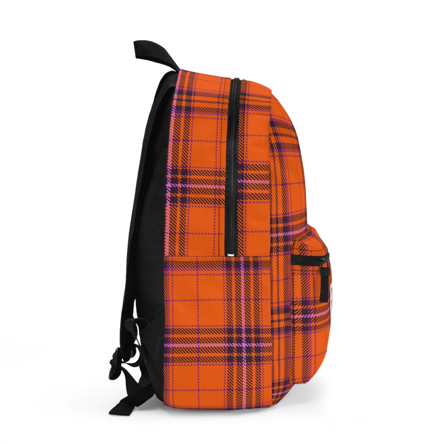 Mss Mia Orange Plaid Backpack