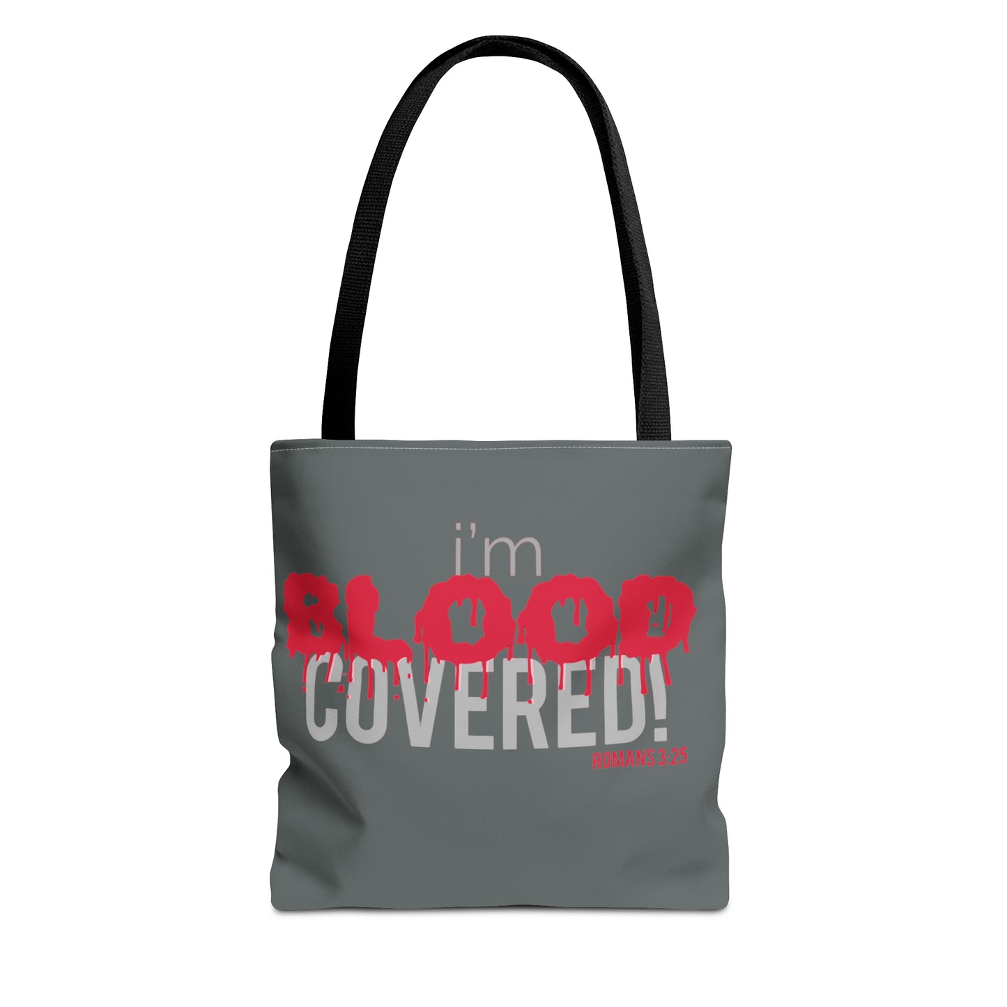 Collection B: “BLOOD Covered” Grey Tote Bag