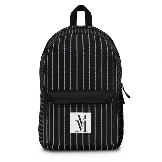 Mss Mia Black w/ Stripes Backpack