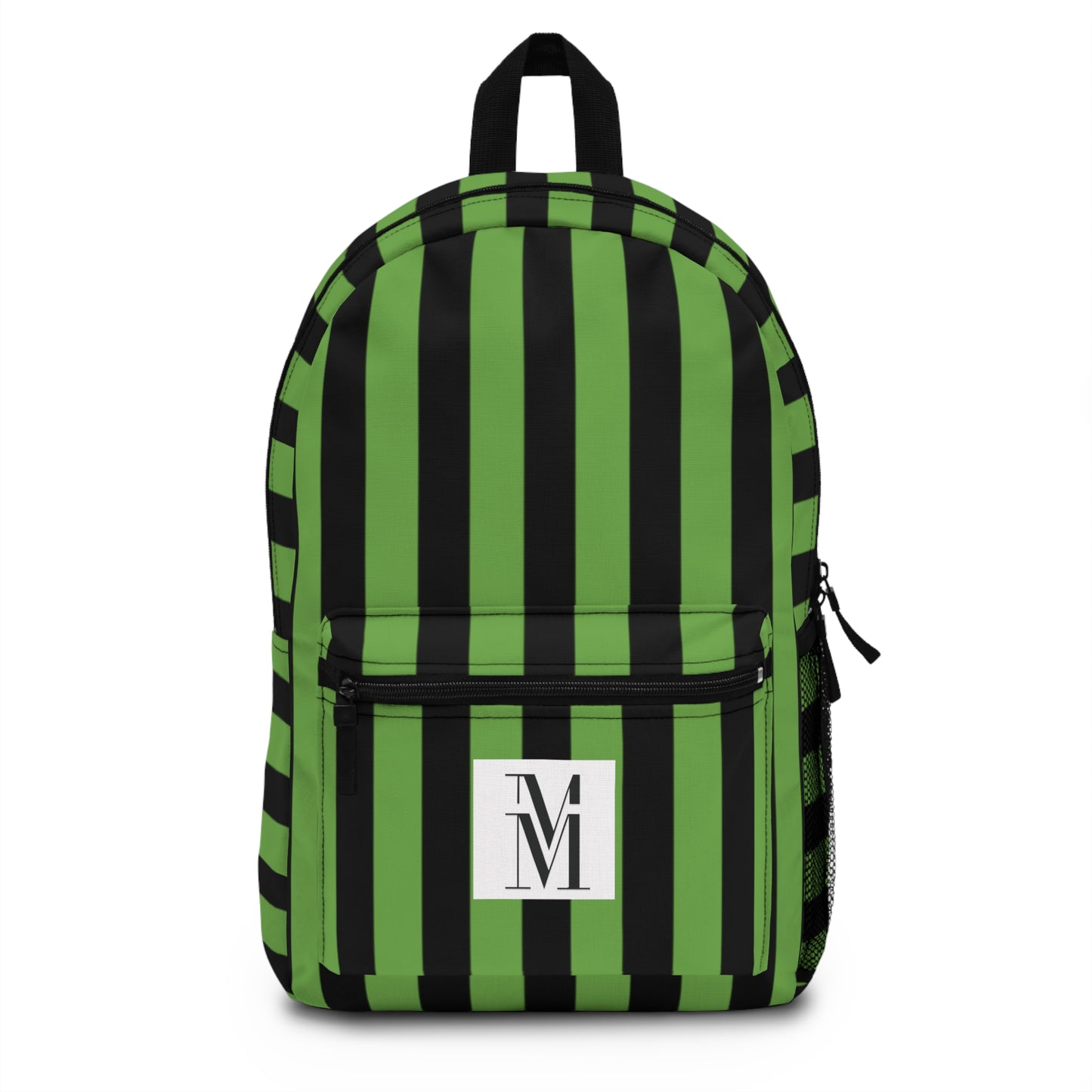 Mss Mia Light Green w/Black Stripe Rugby Backpack