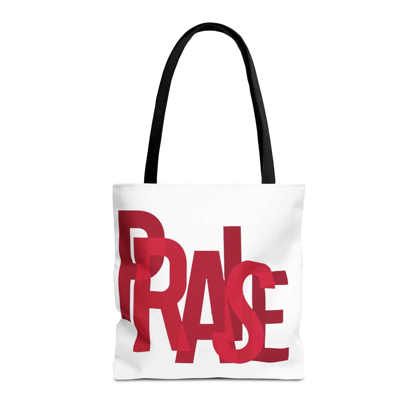 Collection B: “Garment of PRAISE” White & Red Tote Bag