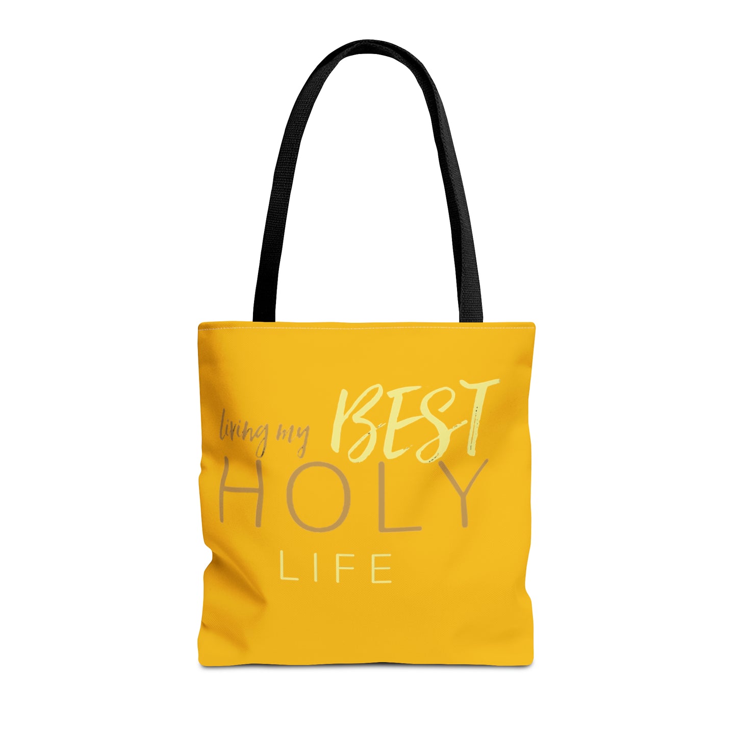 Collection A: “HOLYlife” Yellow Tote Bag