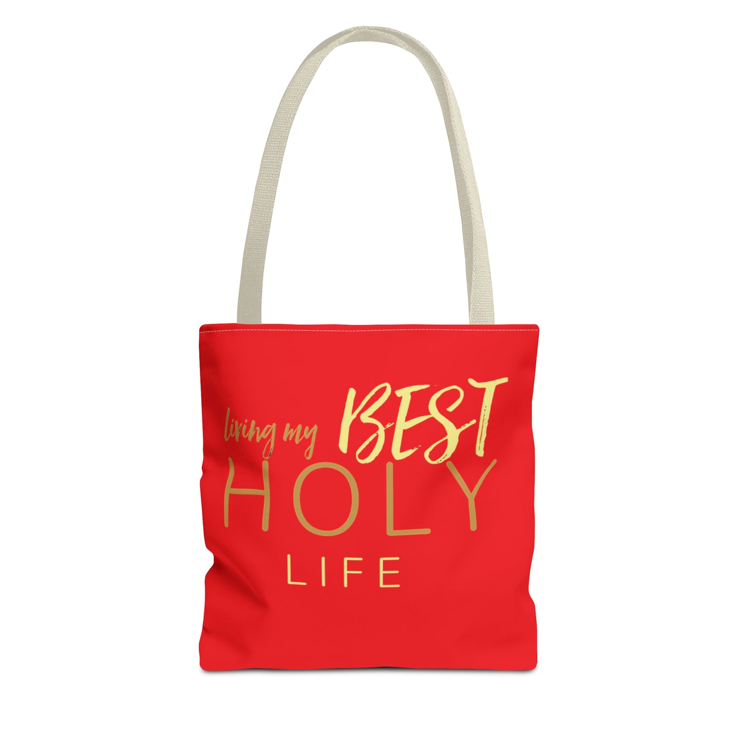 Collection A: “HOLYlife” Red Tote Bag