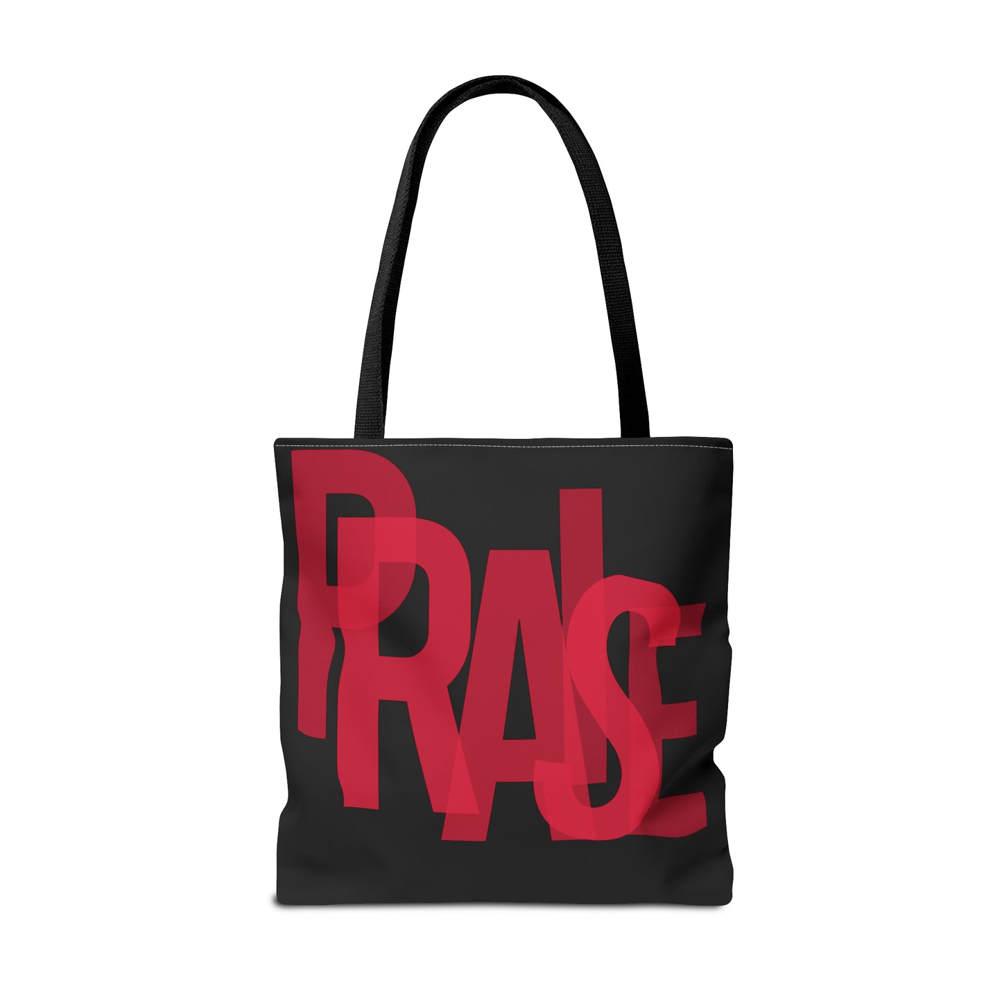 Collection B: “Garment of PRAISE” Black & Red Tote Bag