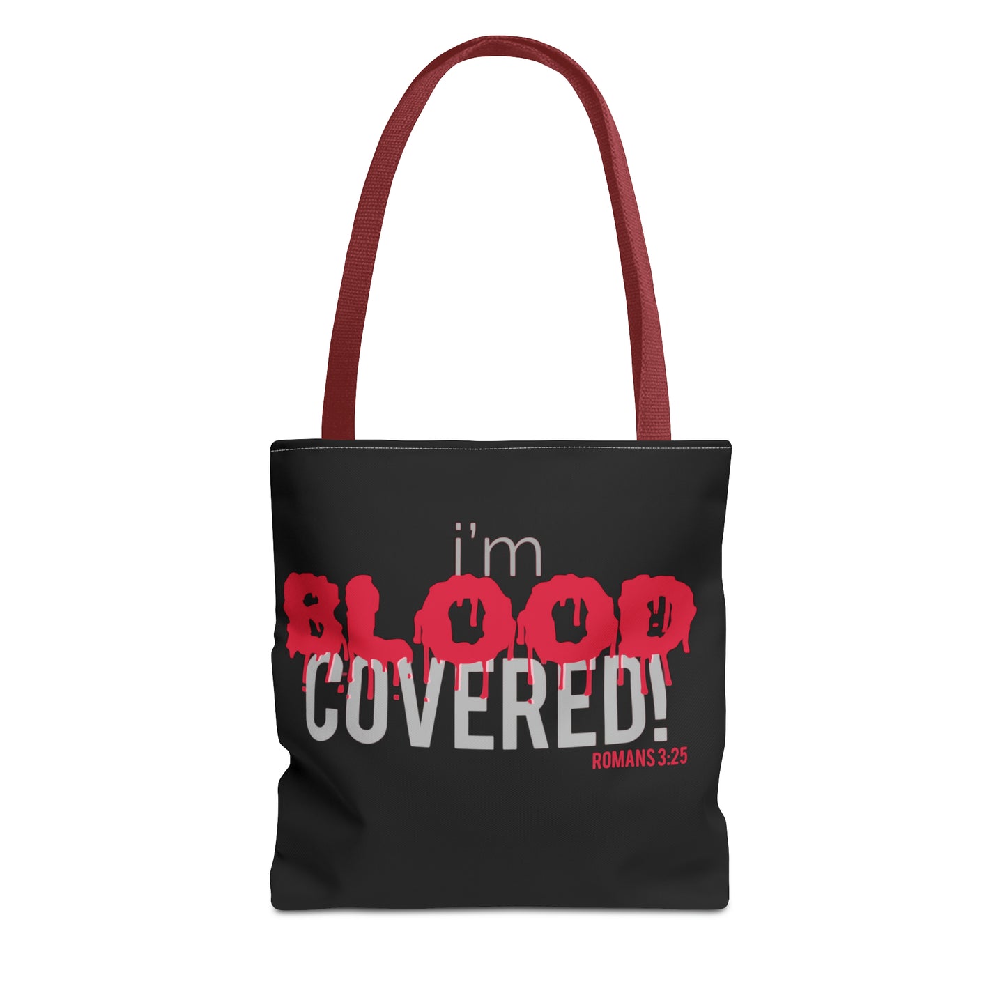 Collection B: “BLOOD Covered” Black Tote Bag