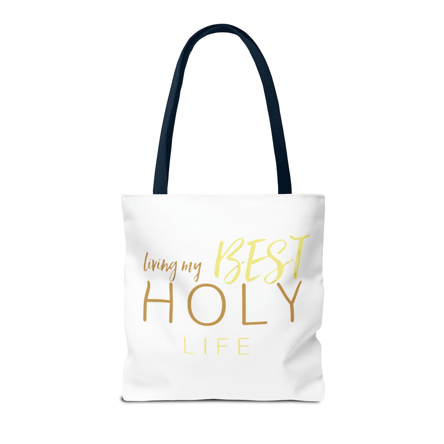 Collection A: “HOLYlife” White Tote Bag