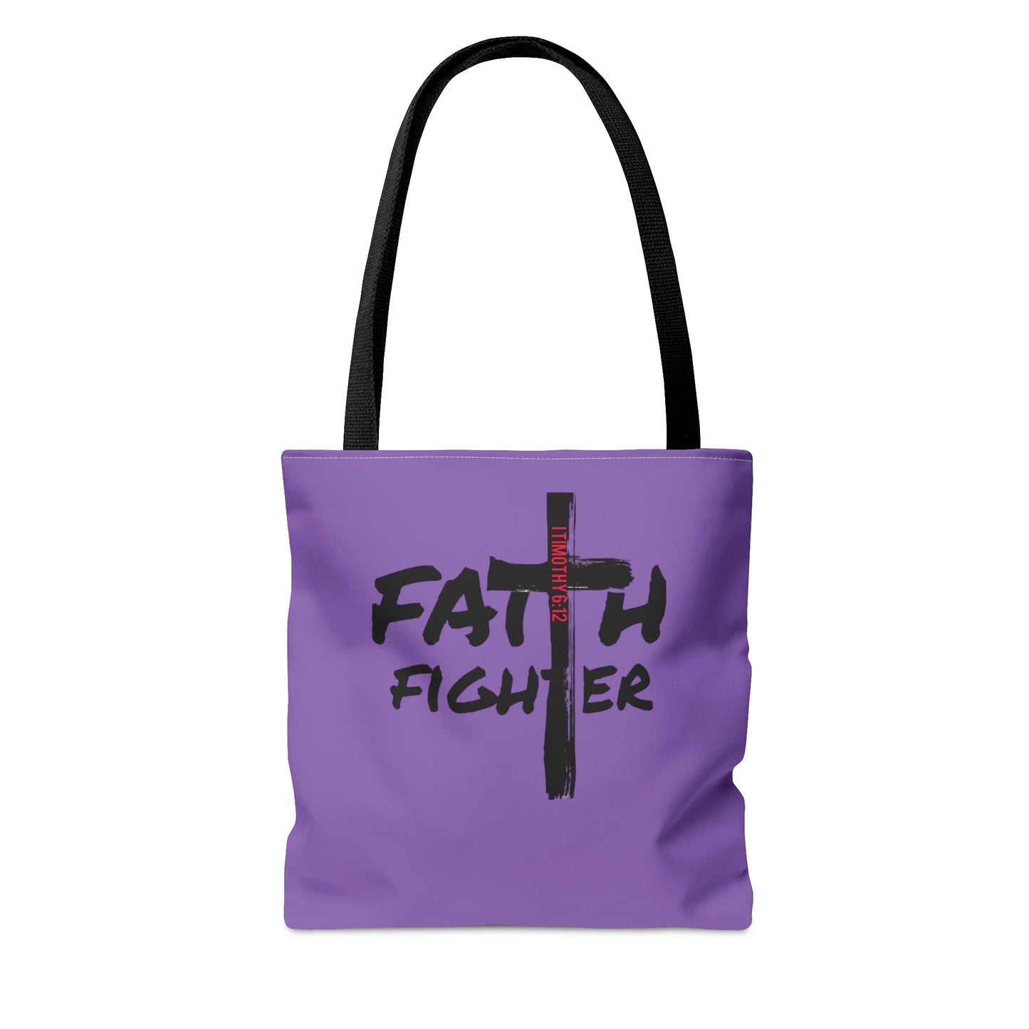 Collection A: “Faith Fighter” Purple Tote Bag