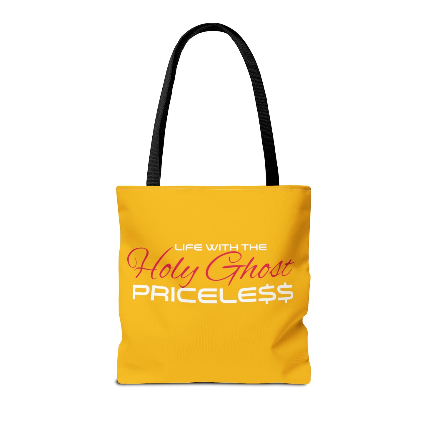 Collection A “Holy Ghost PRICELESS “ Yellow Tote Bag