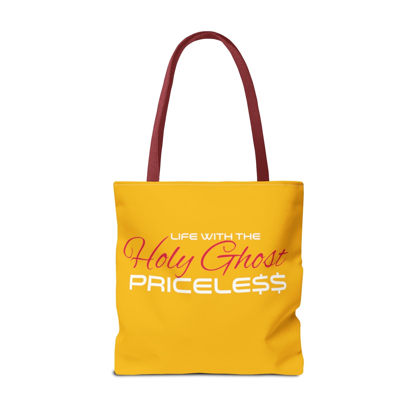 Collection A “Holy Ghost PRICELESS “ Yellow Tote Bag