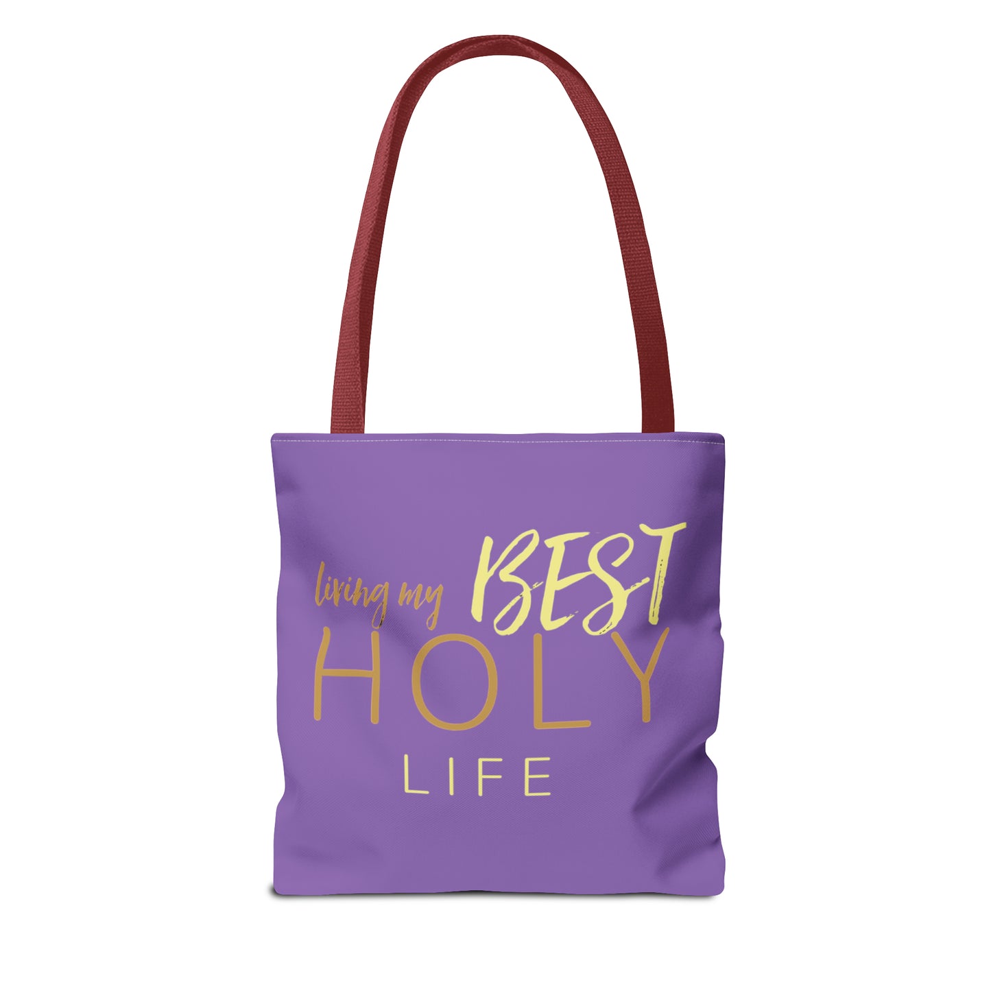 Collection A: “HOLYlife” Purple Tote Bag