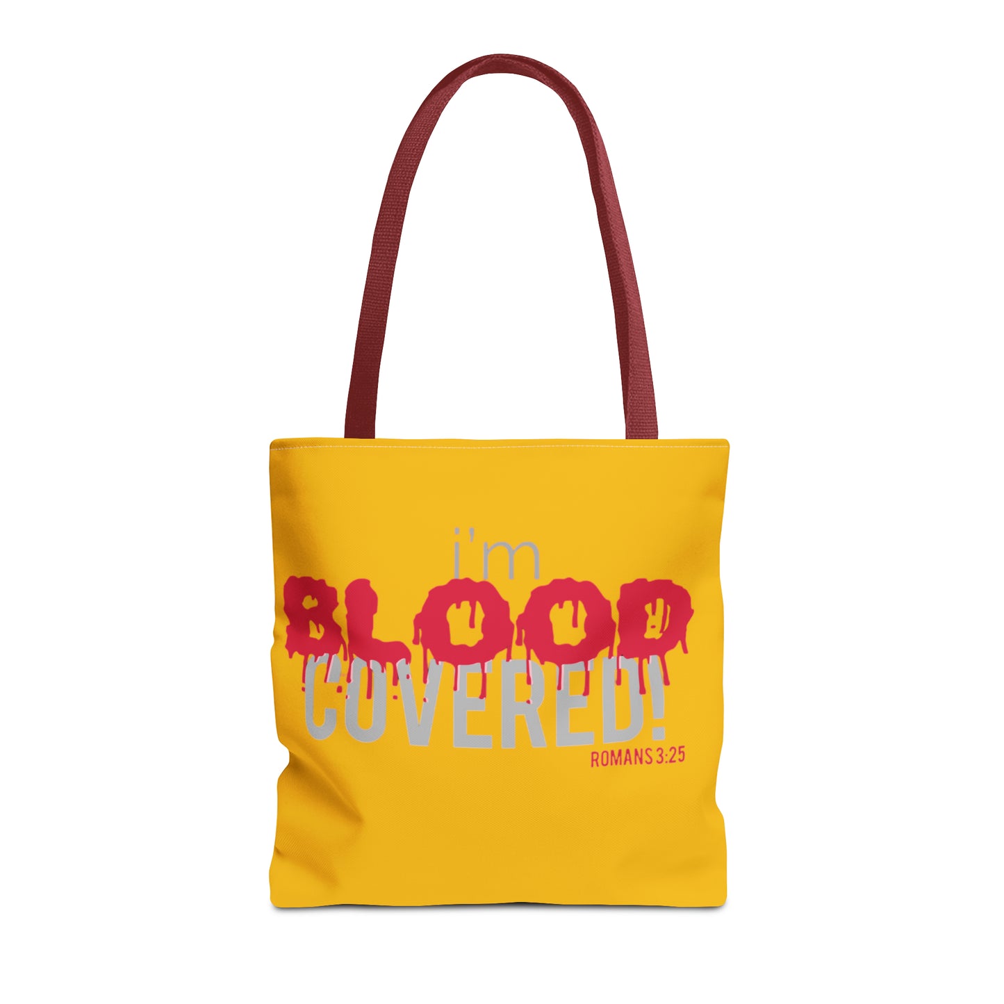 Collection B: “BLOOD Covered” Yellow Tote Bag