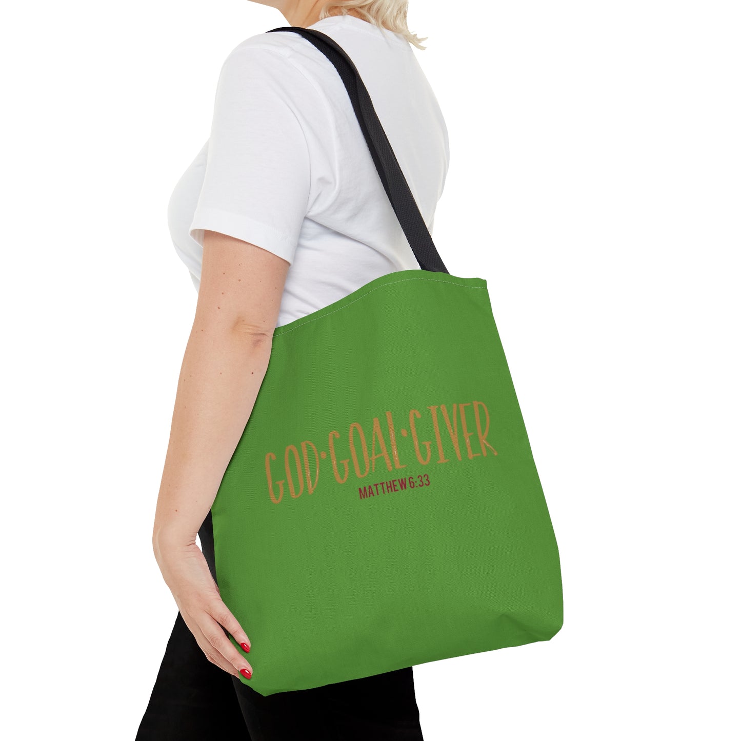 “Goal Giver” Light Green Tote Bag